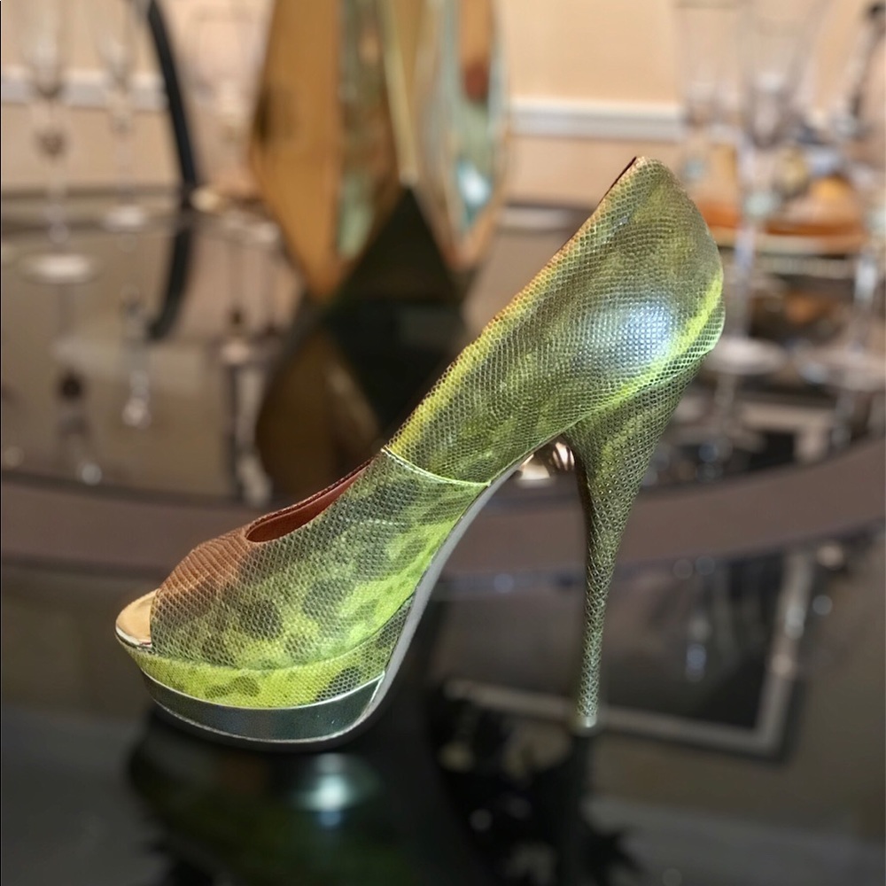 Versace Platform Peep-Toe Pump